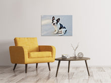 Laden Sie das Bild in den Galerie-Viewer, Leinwandbild Süsse Französische Bulldogge