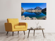 Laden Sie das Bild in den Galerie-Viewer, Leinwandbild Beruhigender Bergsee