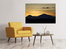 Laden Sie das Bild in den Galerie-Viewer, Leinwandbild Der Sonnenaufgang in den Bergen