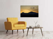 Laden Sie das Bild in den Galerie-Viewer, Leinwandbild Der Sonnenaufgang in den Bergen