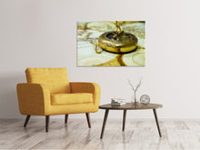 Laden Sie das Bild in den Galerie-Viewer, Leinwandbild Goldener Kompass