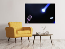 Laden Sie das Bild in den Galerie-Viewer, Leinwandbild Mikrofon in Licht