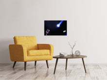Laden Sie das Bild in den Galerie-Viewer, Leinwandbild Mikrofon in Licht