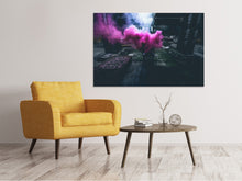 Laden Sie das Bild in den Galerie-Viewer, Leinwandbild Kunst mit Rauch