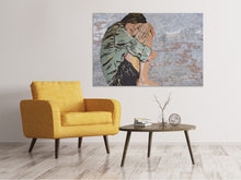 Laden Sie das Bild in den Galerie-Viewer, Leinwandbild Das Mädchen an der Wand
