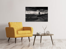 Laden Sie das Bild in den Galerie-Viewer, Leinwandbild Kleine Kirche im Gebirge