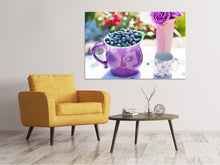Laden Sie das Bild in den Galerie-Viewer, Leinwandbild Süsse Blaubeeren