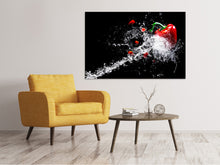Laden Sie das Bild in den Galerie-Viewer, Leinwandbild Paprika Splash XL