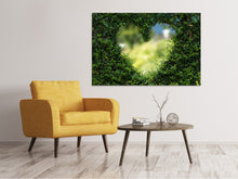 Laden Sie das Bild in den Galerie-Viewer, Leinwandbild Das Herz in der Hecke