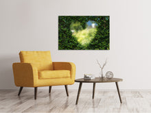 Laden Sie das Bild in den Galerie-Viewer, Leinwandbild Das Herz in der Hecke