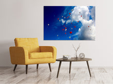 Laden Sie das Bild in den Galerie-Viewer, Leinwandbild Ein Himmel voller Herzen
