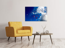 Laden Sie das Bild in den Galerie-Viewer, Leinwandbild Ein Himmel voller Herzen