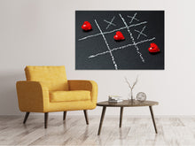 Laden Sie das Bild in den Galerie-Viewer, Leinwandbild Tic tac toe Liebe