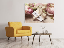 Laden Sie das Bild in den Galerie-Viewer, Leinwandbild Ich liebe dich
