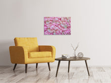 Laden Sie das Bild in den Galerie-Viewer, Leinwandbild Rosenblüten in rosa