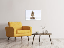 Laden Sie das Bild in den Galerie-Viewer, Leinwandbild Skulptur eines Buddhas