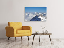 Laden Sie das Bild in den Galerie-Viewer, Leinwandbild Fantastischer Ausblick auf die Gipfel