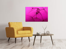 Laden Sie das Bild in den Galerie-Viewer, Leinwandbild Pusteblume in pink