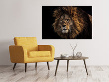 Laden Sie das Bild in den Galerie-Viewer, Leinwandbild Portrait eines Löwen