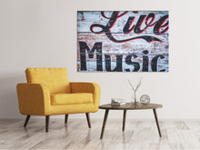 Laden Sie das Bild in den Galerie-Viewer, Leinwandbild Retro Holzwand