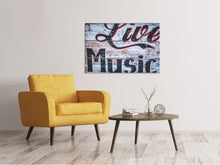 Laden Sie das Bild in den Galerie-Viewer, Leinwandbild Retro Holzwand