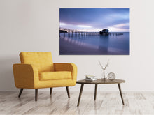 Laden Sie das Bild in den Galerie-Viewer, Leinwandbild Ein Haus am Wasser