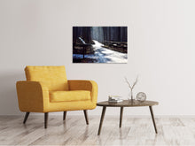 Laden Sie das Bild in den Galerie-Viewer, Leinwandbild Ein Weg im Schnee