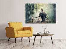 Laden Sie das Bild in den Galerie-Viewer, Leinwandbild Der Elefant bei der Arbeit