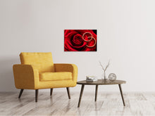 Laden Sie das Bild in den Galerie-Viewer, Leinwandbild Eheringe auf der Rose
