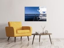 Laden Sie das Bild in den Galerie-Viewer, Leinwandbild Spiegelung von Wolken