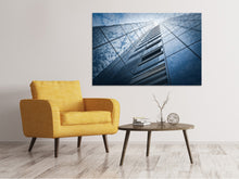 Laden Sie das Bild in den Galerie-Viewer, Leinwandbild Hochhaus in den Wolken