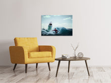 Laden Sie das Bild in den Galerie-Viewer, Leinwandbild Achtung Hai!