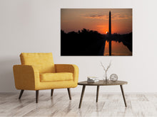 Laden Sie das Bild in den Galerie-Viewer, Leinwandbild Washington im Abendrot