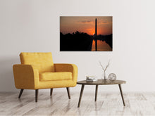 Laden Sie das Bild in den Galerie-Viewer, Leinwandbild Washington im Abendrot