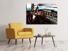 Laden Sie das Bild in den Galerie-Viewer, Leinwandbild Interieur eine Oldtimers
