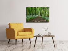 Laden Sie das Bild in den Galerie-Viewer, Leinwandbild Wir lieben den Sommer im Wald