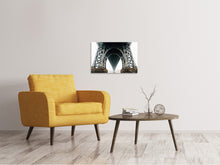 Laden Sie das Bild in den Galerie-Viewer, Leinwandbild Brücke im Nebel