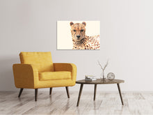 Laden Sie das Bild in den Galerie-Viewer, Leinwandbild Gepard in der Sonne