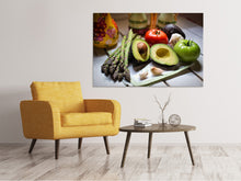 Laden Sie das Bild in den Galerie-Viewer, Leinwandbild Frisches Gemüse XL