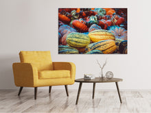 Laden Sie das Bild in den Galerie-Viewer, Leinwandbild Kürbis Arten