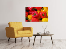 Laden Sie das Bild in den Galerie-Viewer, Leinwandbild Frische Gemüsepaprika