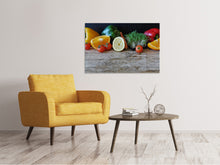 Laden Sie das Bild in den Galerie-Viewer, Leinwandbild Obst und Gemüse
