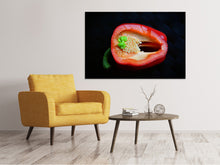 Laden Sie das Bild in den Galerie-Viewer, Leinwandbild Rote Paprika