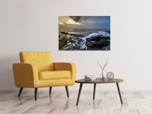 Laden Sie das Bild in den Galerie-Viewer, Leinwandbild Abendstimmung am Meer