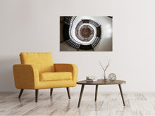 Laden Sie das Bild in den Galerie-Viewer, Leinwandbild Beeindruckende Wendeltreppe