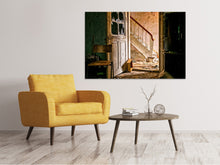 Laden Sie das Bild in den Galerie-Viewer, Leinwandbild Zerfallene Treppe