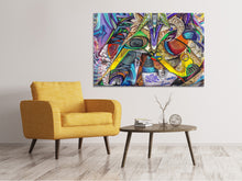 Laden Sie das Bild in den Galerie-Viewer, Leinwandbild Fantasie Graffiti