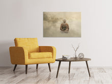 Laden Sie das Bild in den Galerie-Viewer, Leinwandbild Buddha im nebulösen Licht