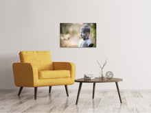 Laden Sie das Bild in den Galerie-Viewer, Leinwandbild Buddha aus Stein