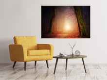 Laden Sie das Bild in den Galerie-Viewer, Leinwandbild Herbst im Wald
